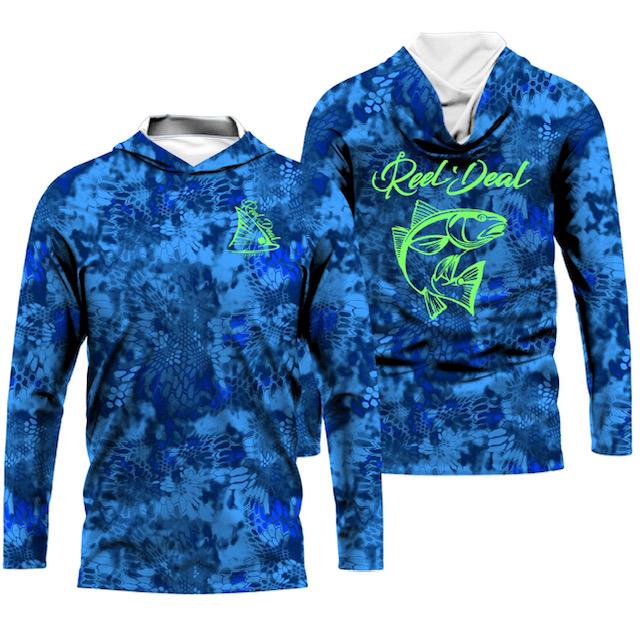 ADULT LONG SLEEVE PERFORMANCE DRYFIT HOODIES – REEL DEAL FISHWEAR