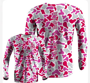 Pink Camo Long Sleeve Performance Dri-fit  (LS-37)