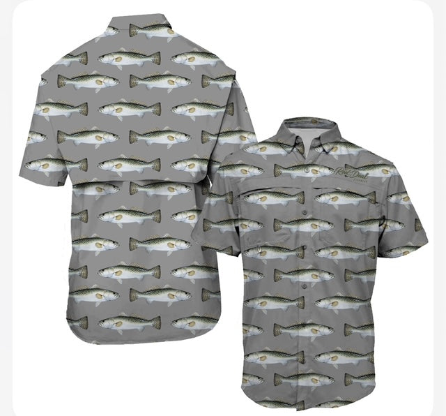 Speckled Trout Short Sleeve Button Up (SSBU8)
