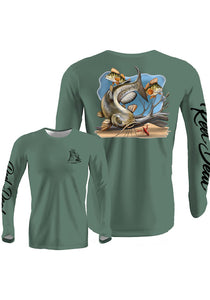 Catfish Hunter Green Long Sleeve Performance Dri-fit (LS35)