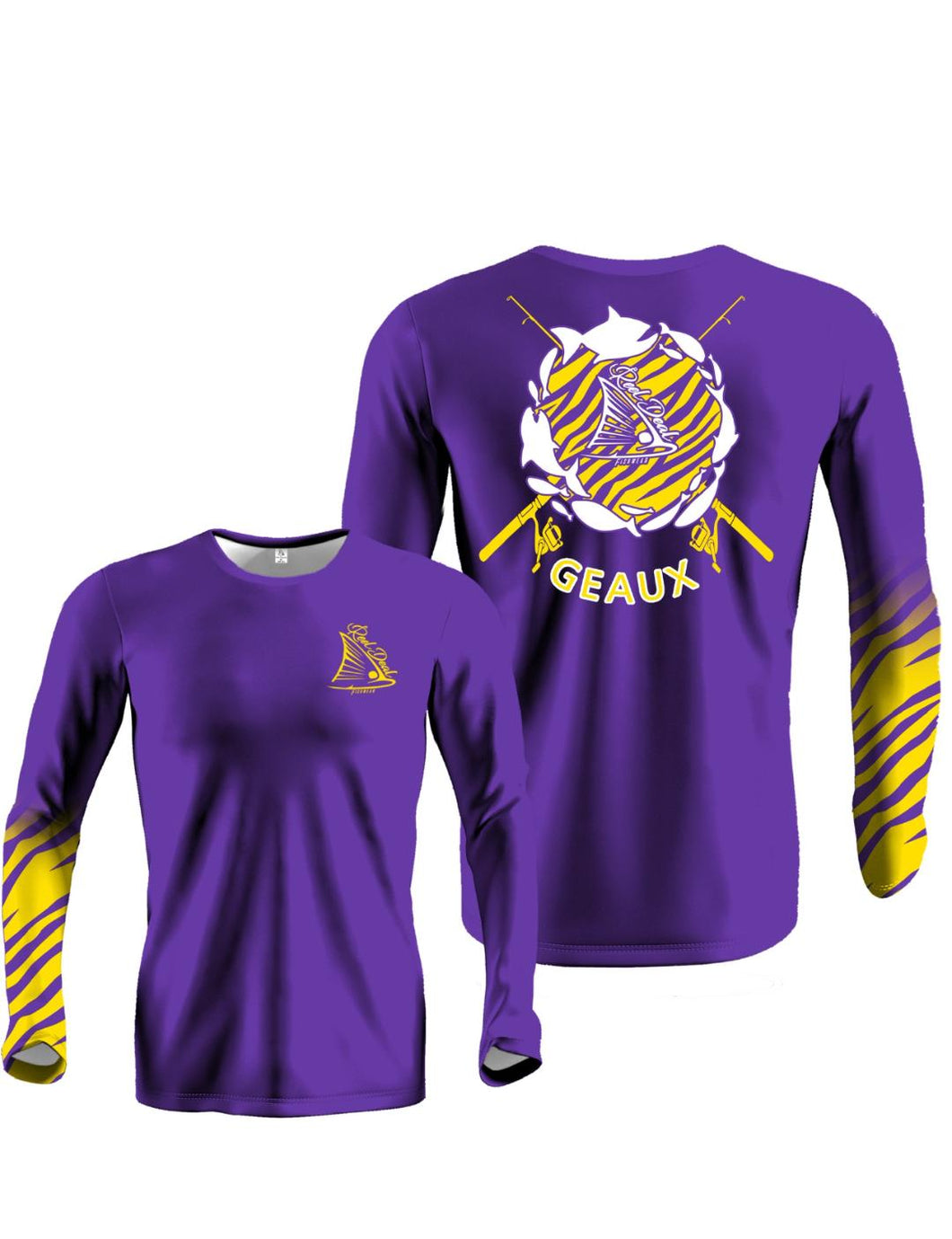 GEAUX Youth Purple Long Sleeve Performance Dri-fit (Y05)