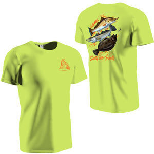 Saltwater Trinity Short Sleeve Safety Green Performance Dri-Fit (SS13)