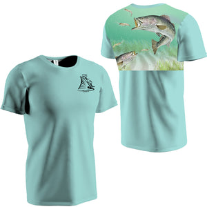 Speckled Trout Frenzy Seafoam Short Sleeve Dri-fit Performance (SS03)